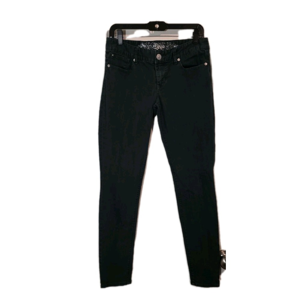 Women's Express‎ Green Skinny High Rise Jeans. Size 4